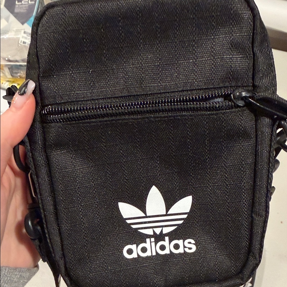 Adidas Black Belt Bag with Logo Strap - Picture 3 of 4